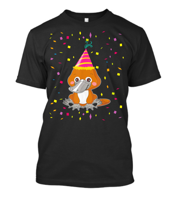 Birthday Party Platypus Confetti Fun T-Shirt
