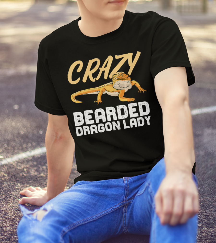 Crazy Bearded Dragon Lady T-Shirt