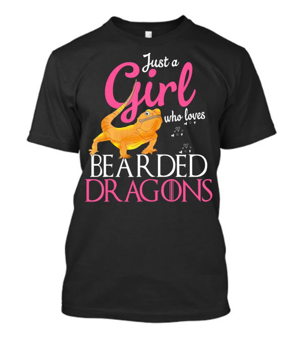 Funny Just A Girl Who Loves Bearded Dragons T-Shirt