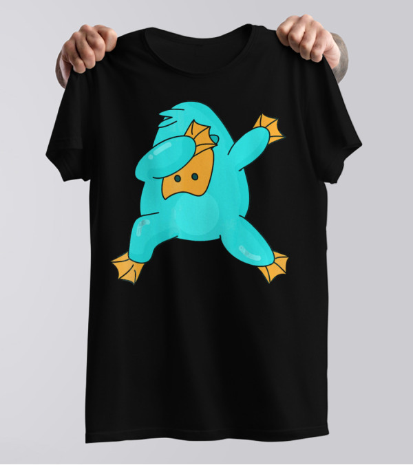 Funny Dabbing Platypus Cartoon Pose T-Shirt