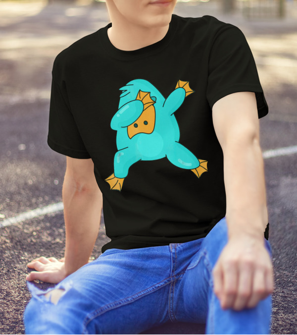 Funny Dabbing Platypus Cartoon Pose T-Shirt