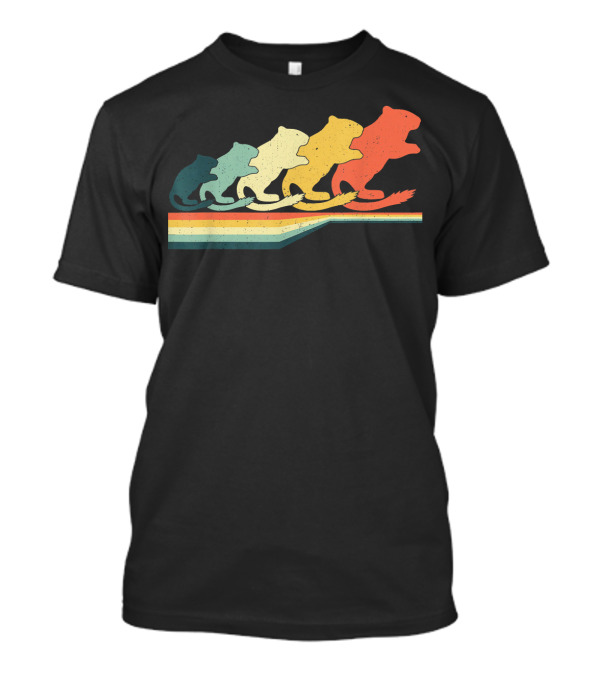 Retro Vintage Gerbil Rainbow T-Shirt