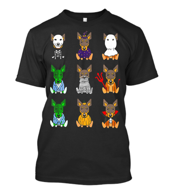 Miniature Pinscher Halloween Costumes Variety T-Shirt