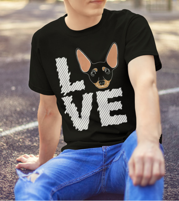 LOVE Miniature Pinscher Dogs T-Shirt