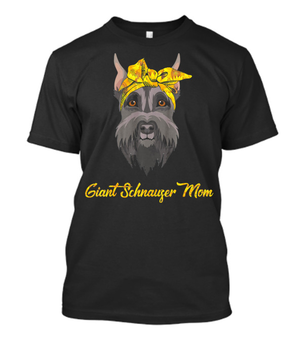 Sunflower Bandana Giant Schnauzer Mom T-Shirt