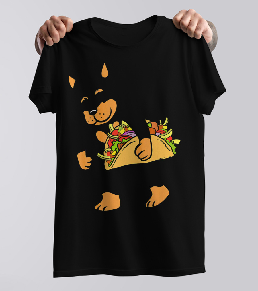 Miniature Pinscher With Giant Taco T-Shirt