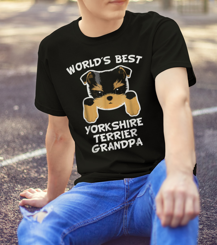 WORLD'S BEST YORKSHIRE TERRIER GRANDPA T-Shirt