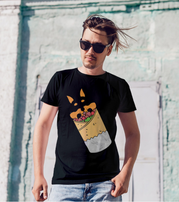 Miniature Pinscher Inside Mexican Burrito T-Shirt