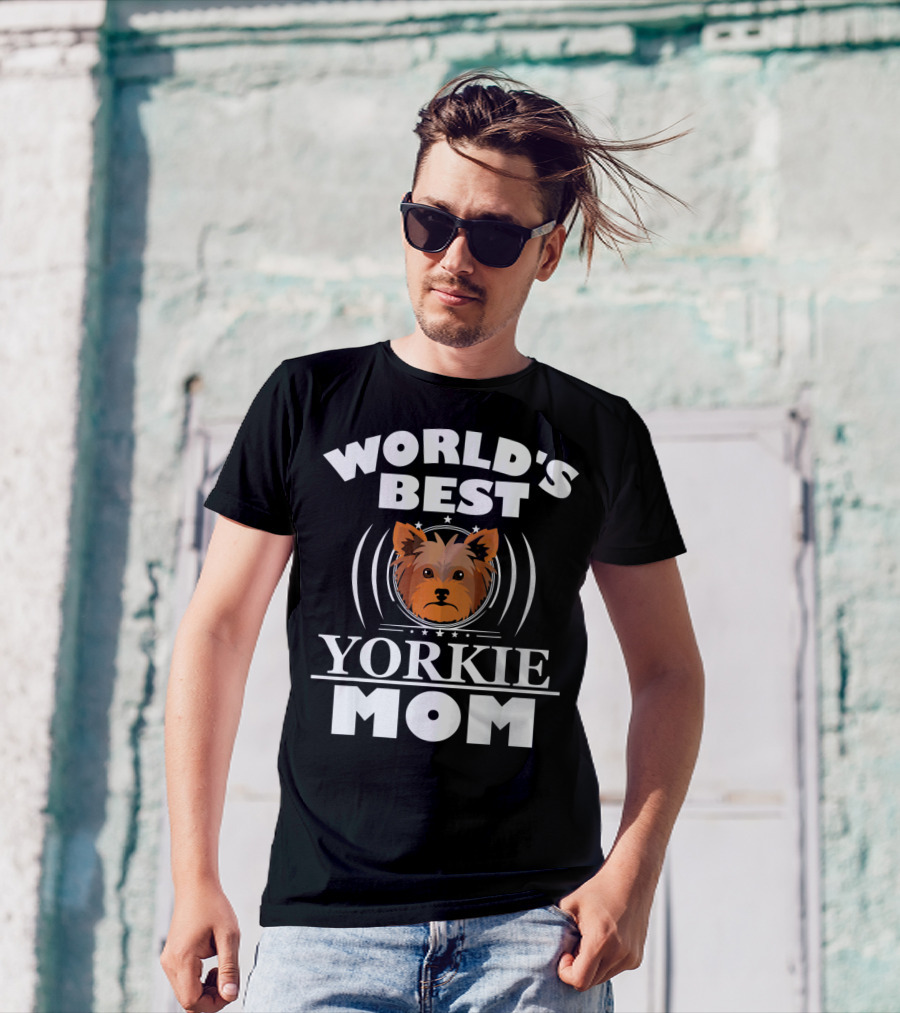 World's Best Yorkie Mom Yorkshire Terrier T-Shirt