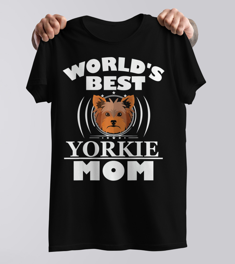 World's Best Yorkie Mom Yorkshire Terrier T-Shirt