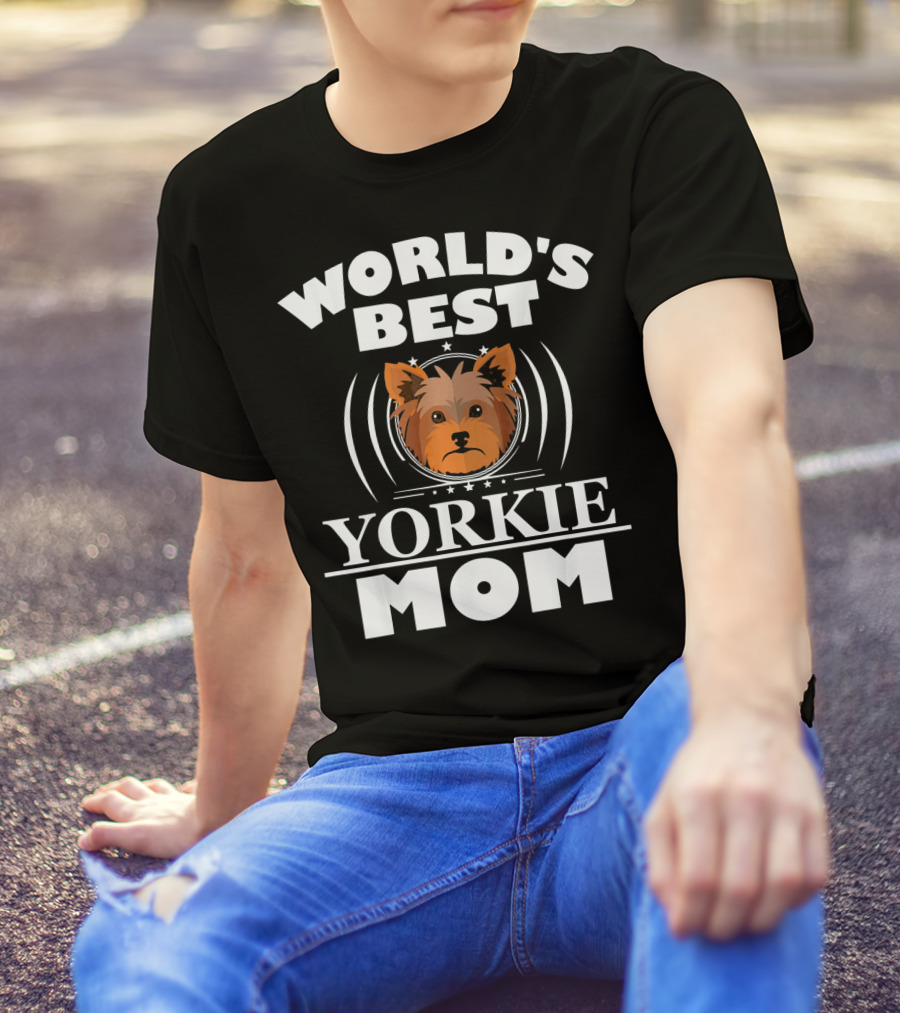 World's Best Yorkie Mom Yorkshire Terrier T-Shirt