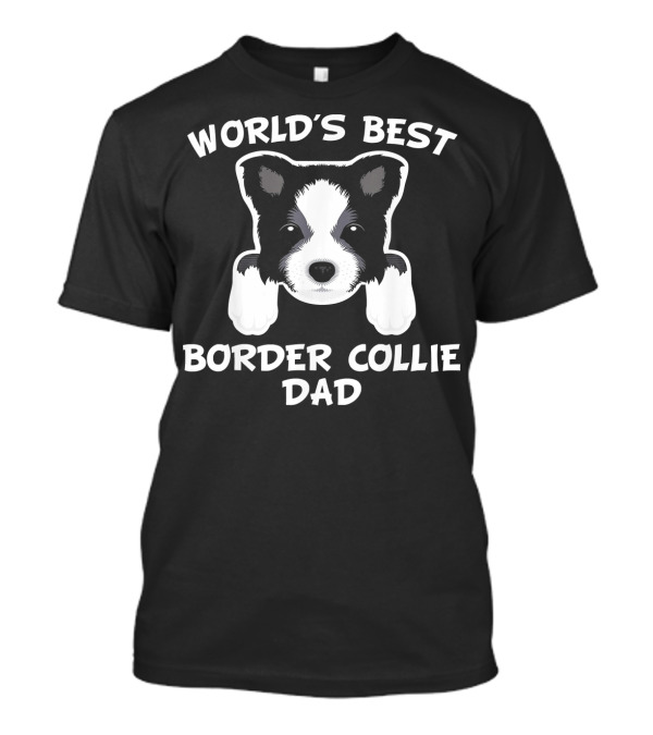 World's Best Border Collie Dad Mens T-Shirt