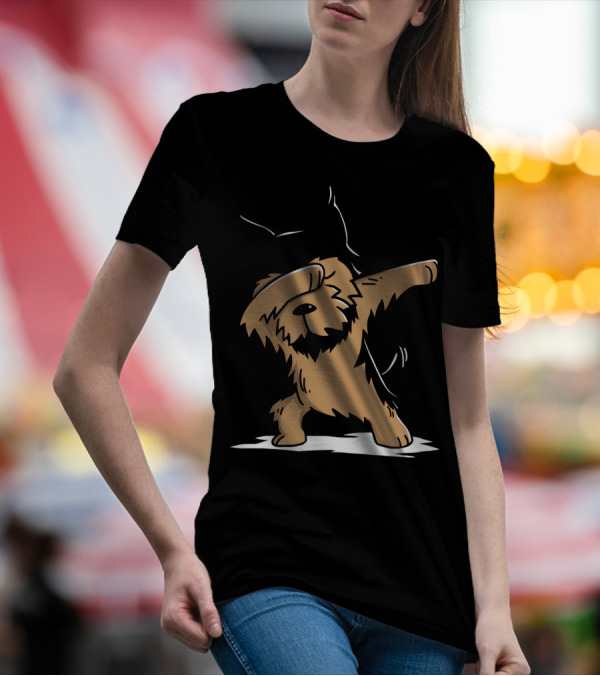 Funny Dabbing Yorkshire Terrier Dog Dance Move T-Shirt