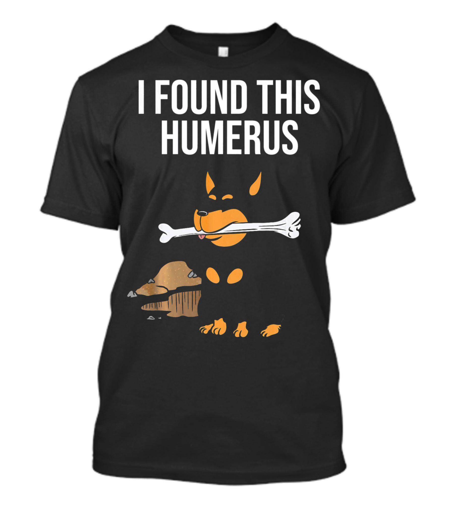 I Found This Humerus Miniature Pinscher Dog With Bone In Mouth T-Shirt