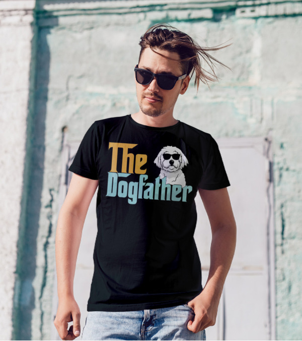 The Dogfather Bichon Frises In Sunglasses T-Shirt