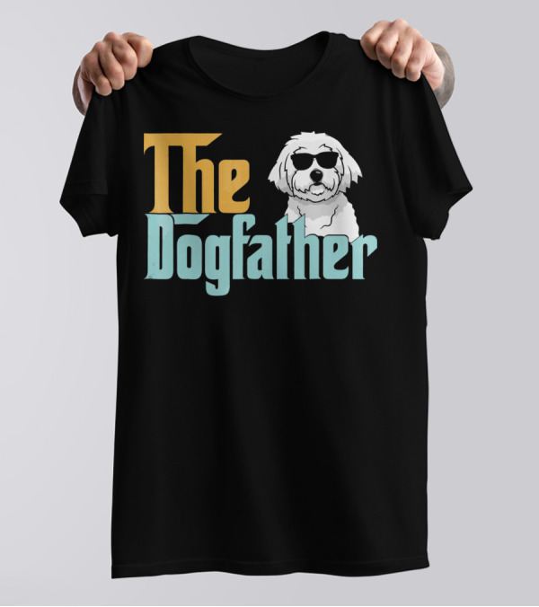 The Dogfather Bichon Frises In Sunglasses T-Shirt