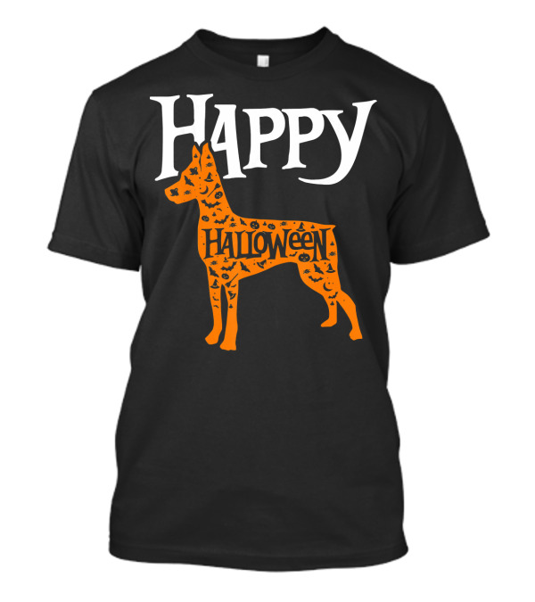 Happy Halloween Miniature Pinscher Dog T-Shirt