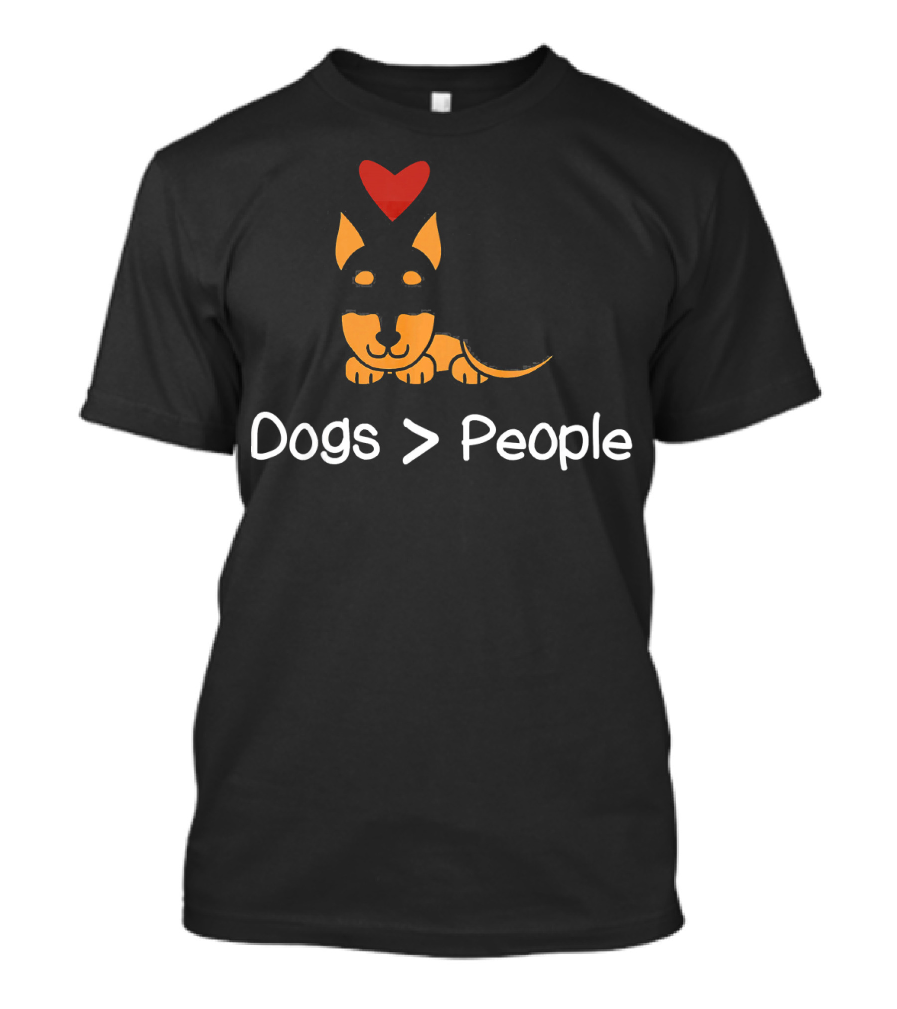 Dogs Greater Than People Heart Miniature Pinscher T-Shirt