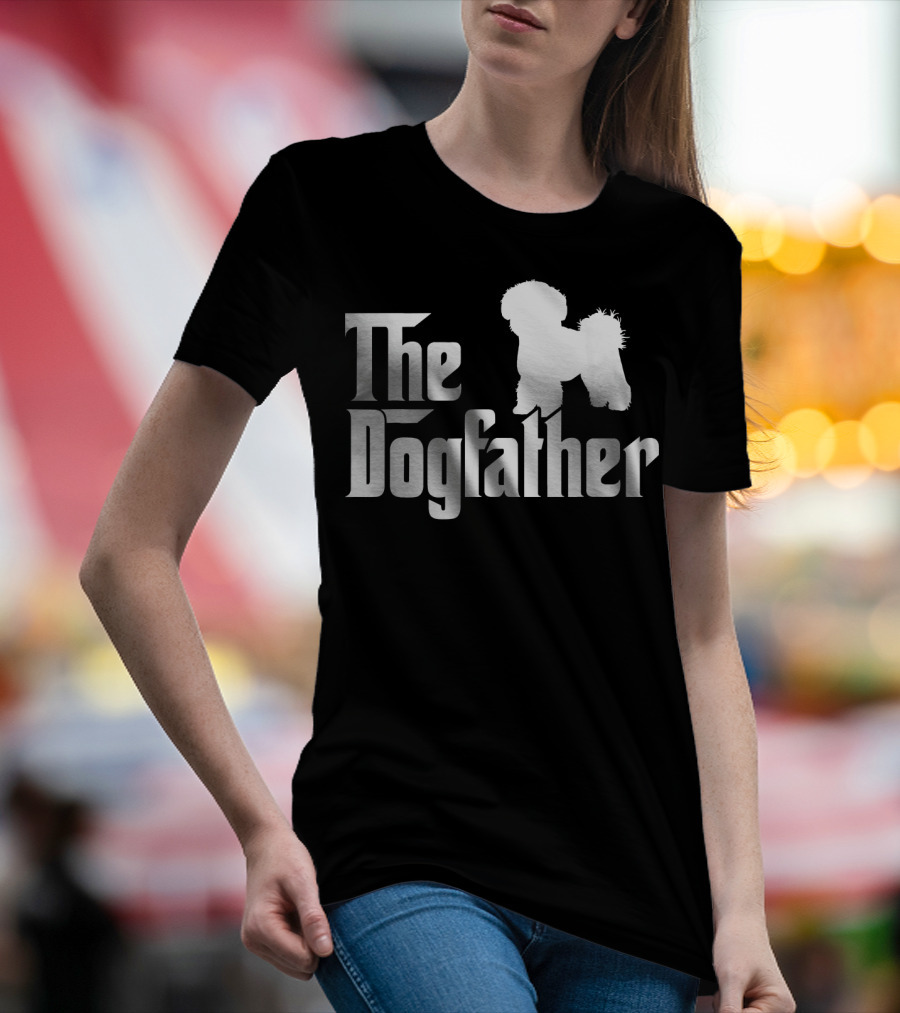 The Dogfather Bichon Frise Fathers Mafia Style Poodle T-Shirt