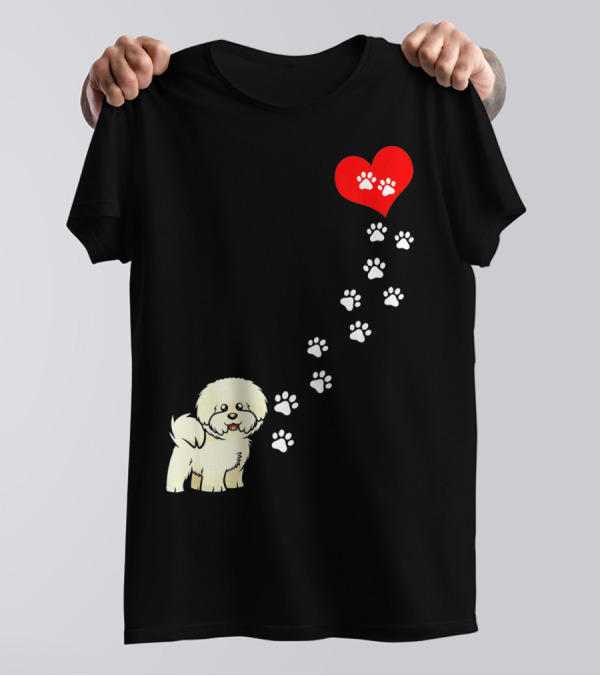 The Path To My Heart Is Paved With Bicho Paw Prints To Love T-Shirt