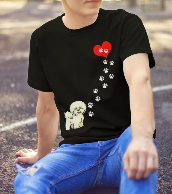 The Path To My Heart Is Paved With Bicho Paw Prints To Love T-Shirt