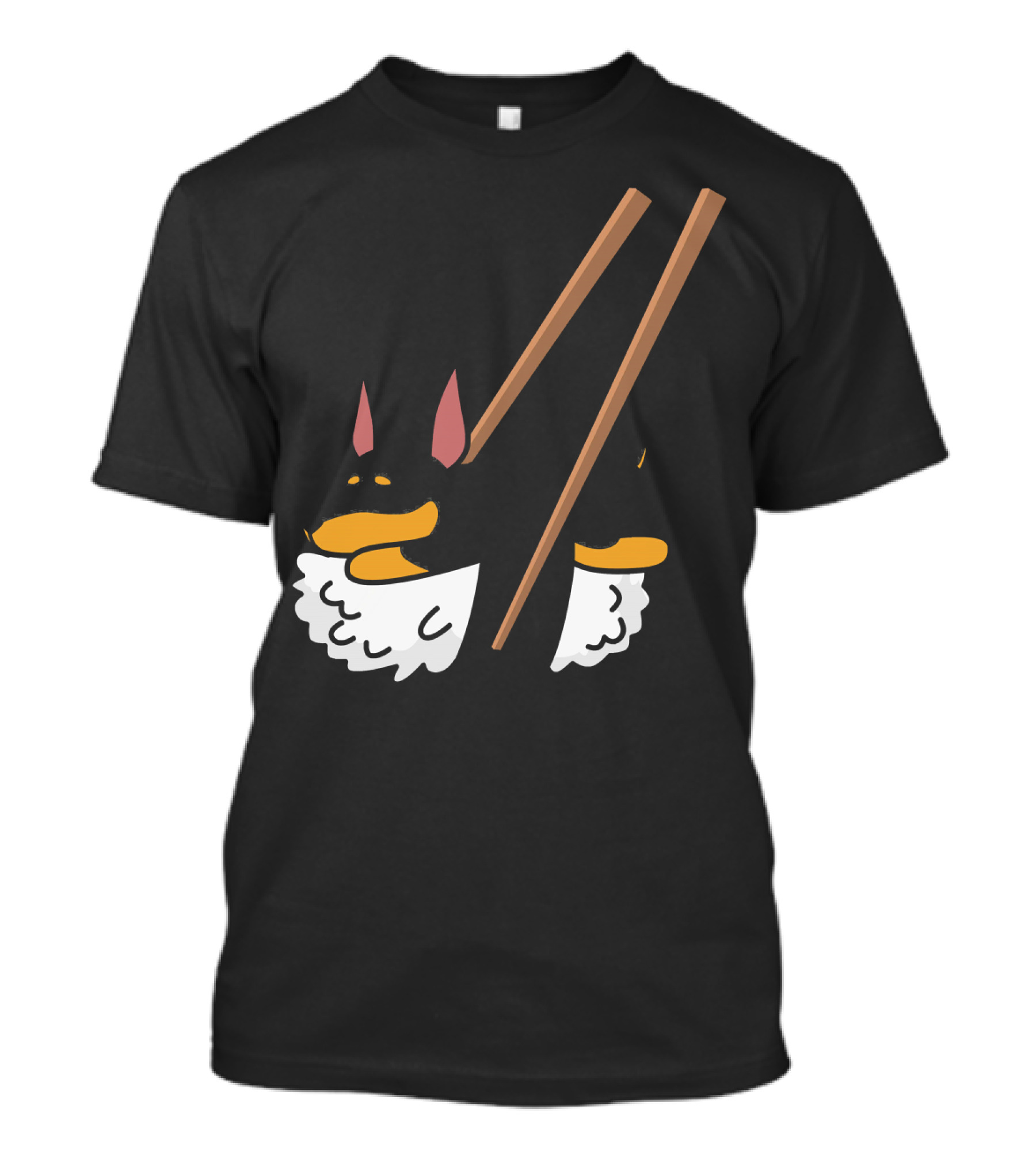 Miniature Pinscher Sushi Dog Humor T-Shirt