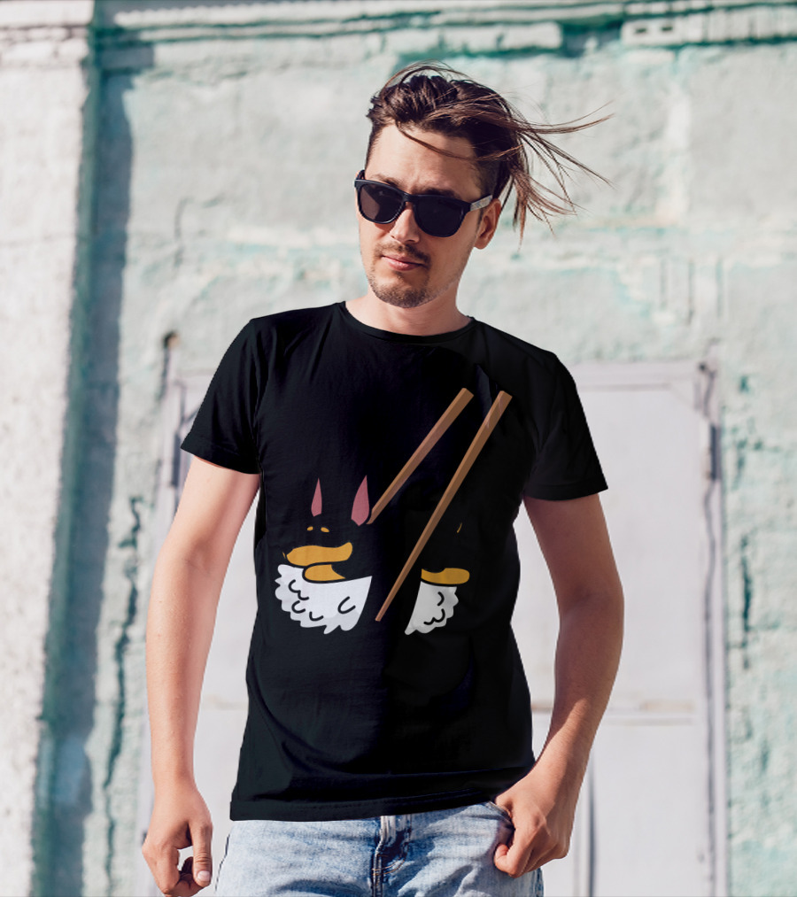Miniature Pinscher Sushi Dog Humor T-Shirt