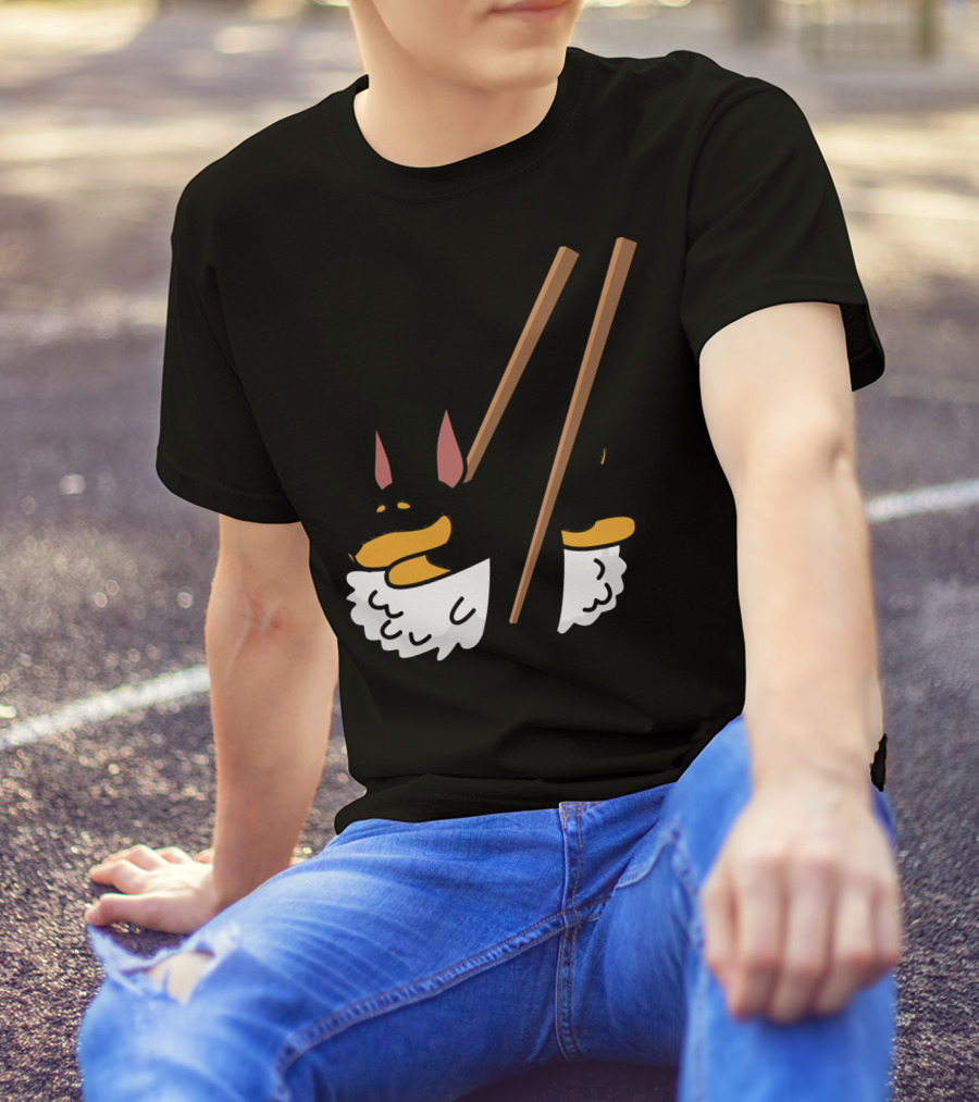 Miniature Pinscher Sushi Dog Humor T-Shirt