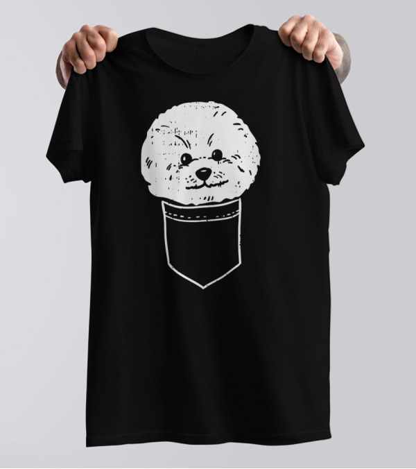 Pocket Bichon Frise Cute Toy Dog Pup T-Shirt