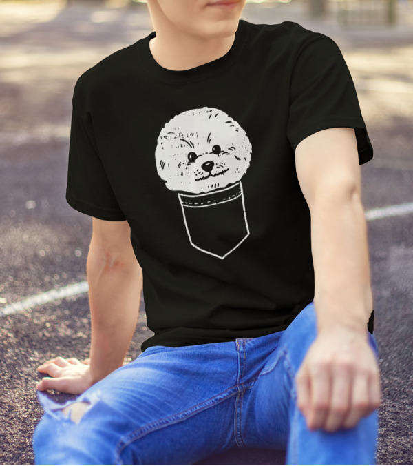 Pocket Bichon Frise Cute Toy Dog Pup T-Shirt