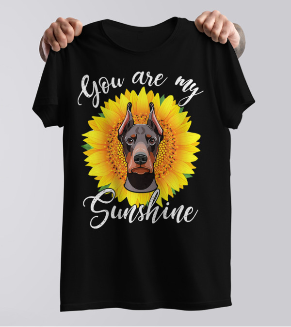 You Are My Sunshine Sunflower Dog T-Shirt
