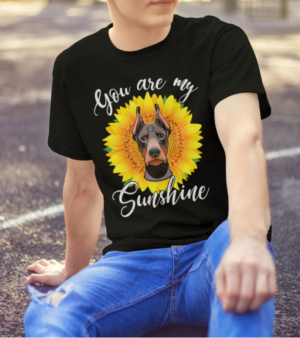 You Are My Sunshine Sunflower Dog T-Shirt