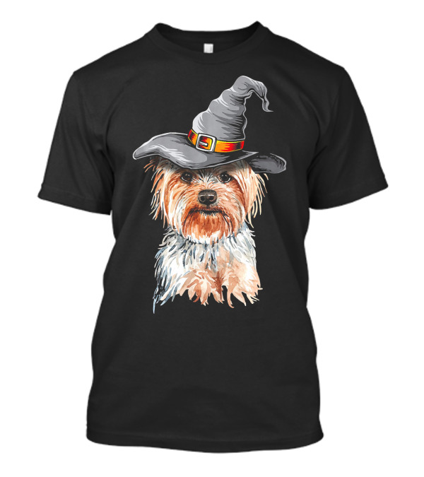 Yorkshire Terrier Witch Halloween Costume Ideas T-Shirt