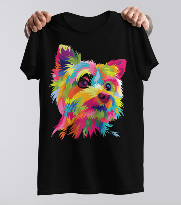 Yorkshire Terrier Vibrant Pop Art Yorkie T-Shirt
