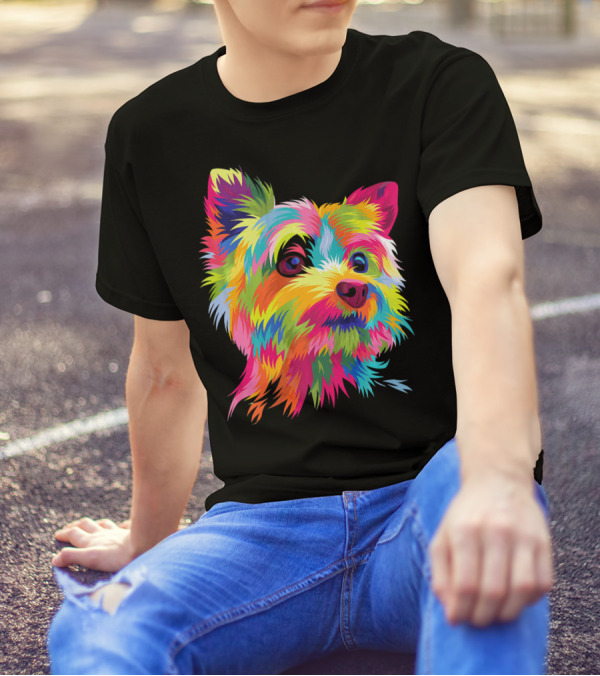 Yorkshire Terrier Vibrant Pop Art Yorkie T-Shirt