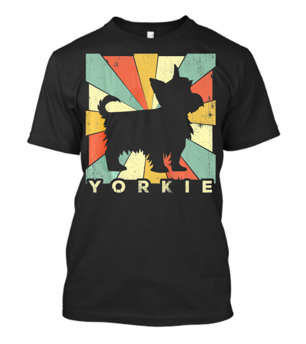 Yorkshire Terrier Yorkie Retro 70s T-Shirt