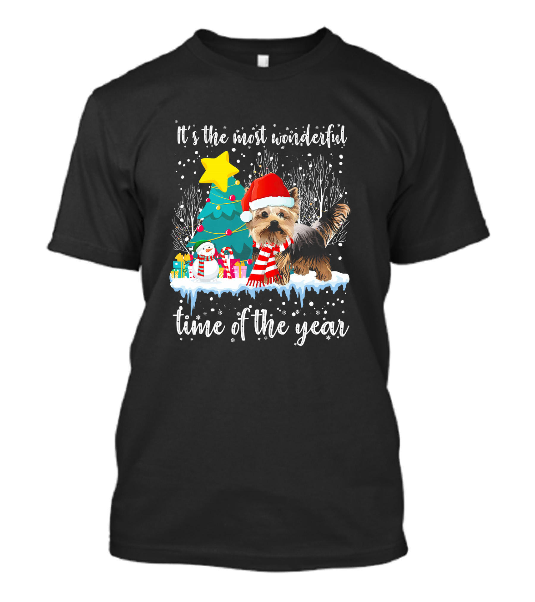 It's The Most Wonderful Time Of The Year Yorkshire Terrier Christmas T-Shirt