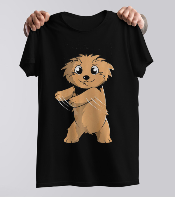 Yorkshire Terrier Floss Dance Flossing Cartoon T-Shirt