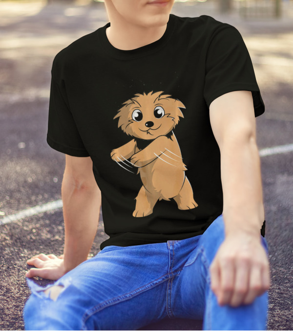 Yorkshire Terrier Floss Dance Flossing Cartoon T-Shirt