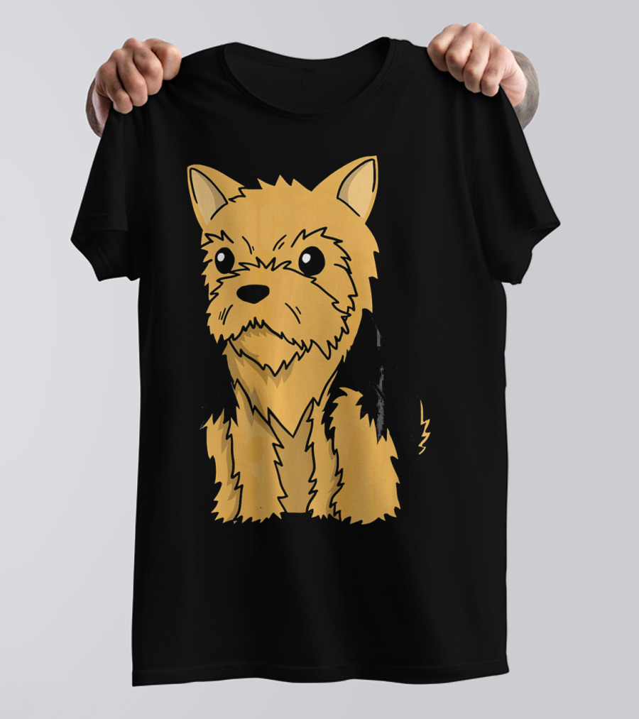 Yorkshire Terrier Cute Cartoon Dog T-Shirt