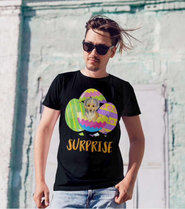 Surprise Cute Sheltie Bunny Funny Easter T-Shirt