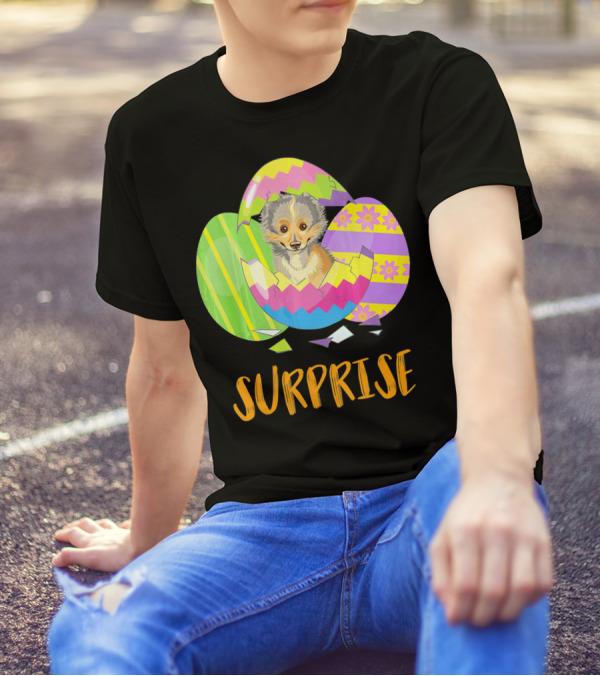 Surprise Cute Sheltie Bunny Funny Easter T-Shirt