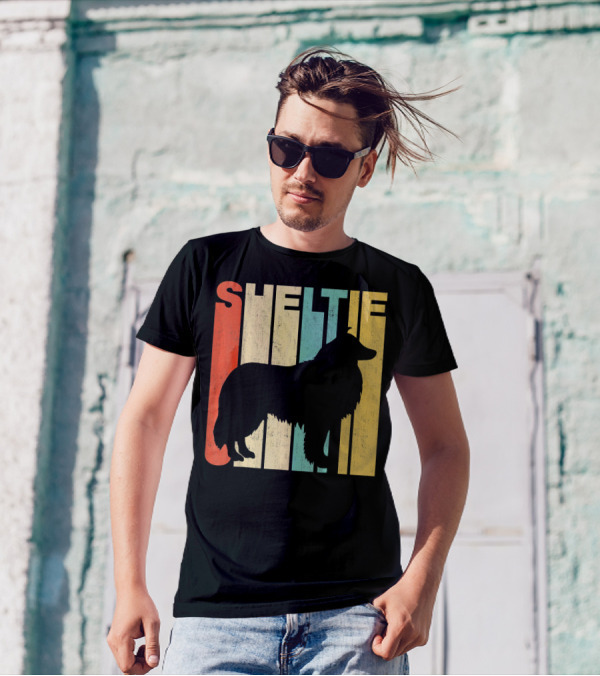 Shetland Sheepdog Vintage Retro T-Shirt