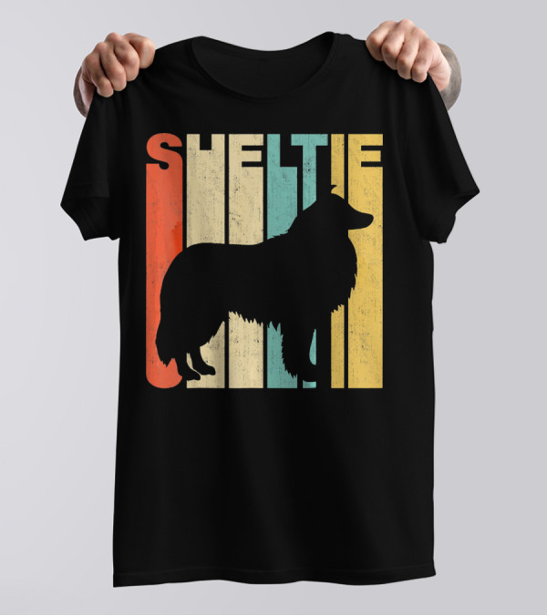 Shetland Sheepdog Vintage Retro T-Shirt