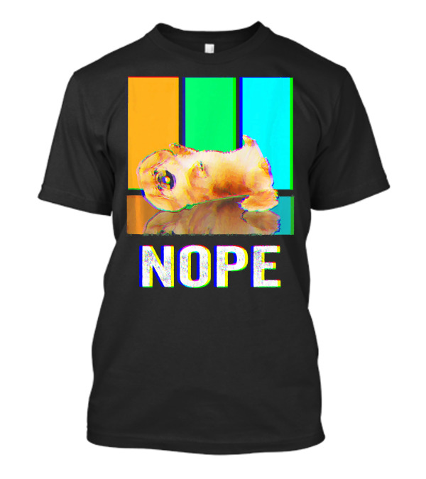 Nope Pekingese Not Today Dog Retro Color Blocks T-Shirt