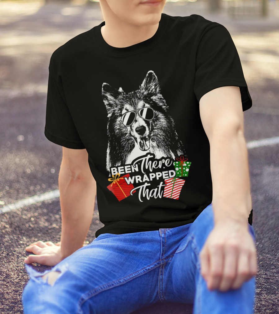 Been There Wrapped That Shetland Sheepdo Sunglasses Gifts T-Shirt