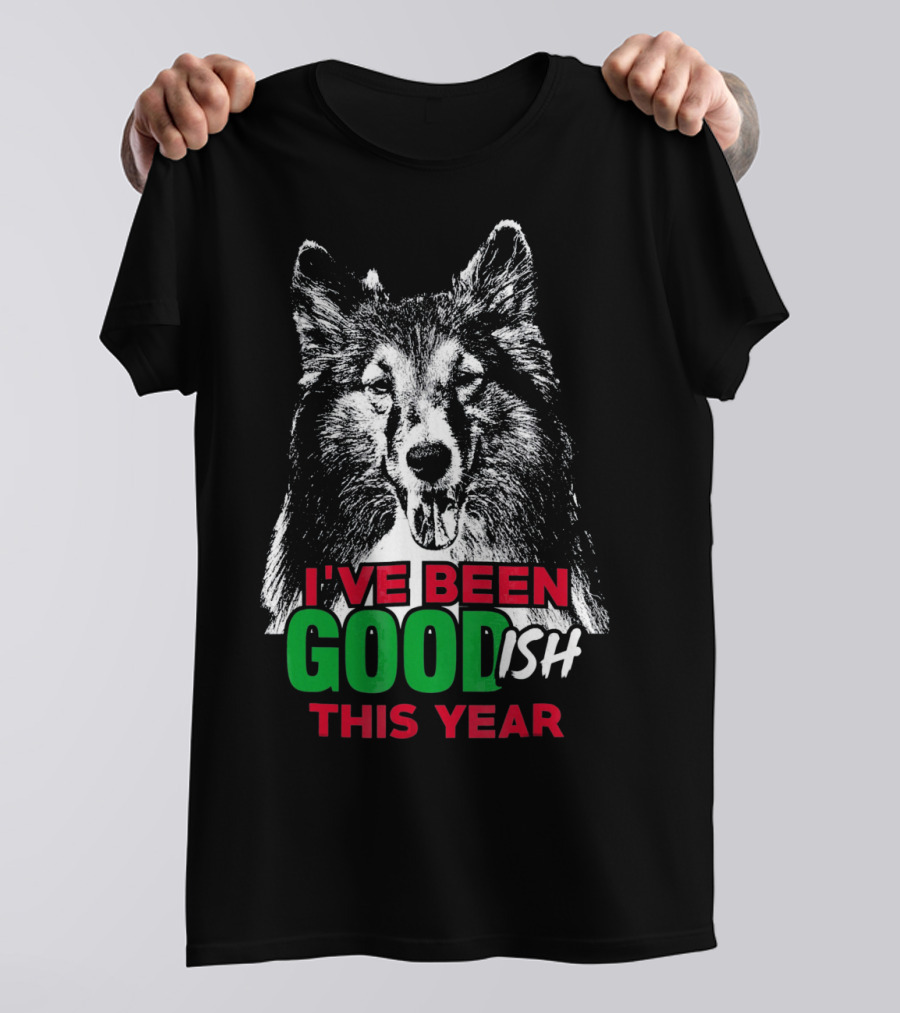 I've Been Goodish This Year Shetland Sheepdog T-Shirt