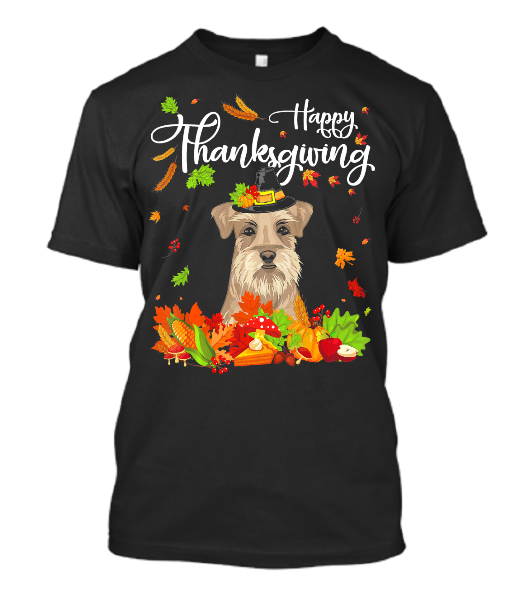 Happy Thanksgiving Funny Schnauzer T-Shirt