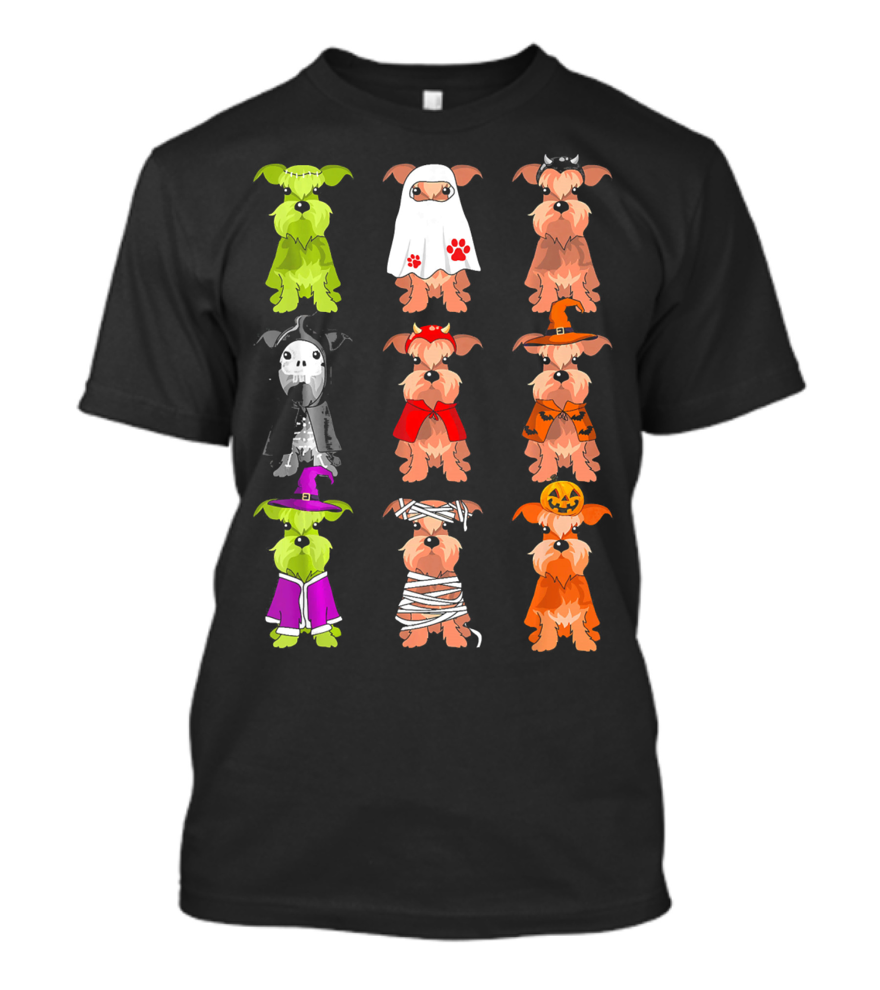Funny Miniature Schnauzer Halloween Costume Collection T-Shirt