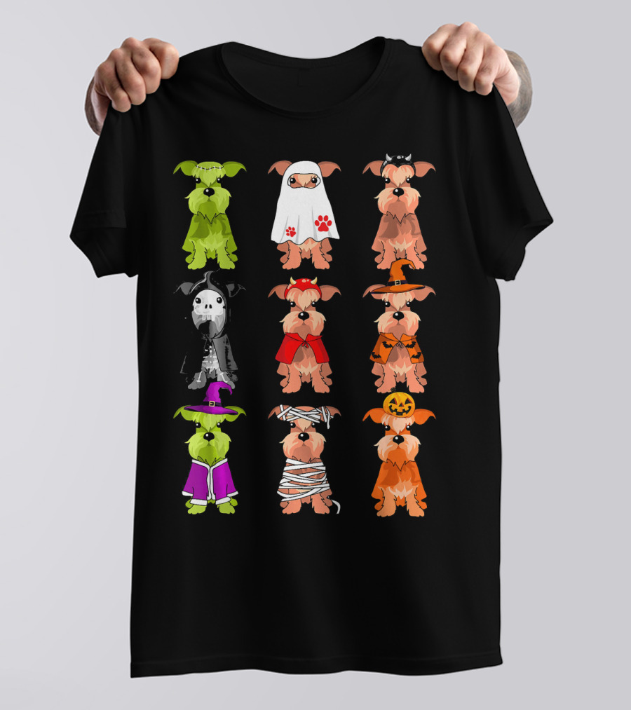 Funny Miniature Schnauzer Halloween Costume Collection T-Shirt
